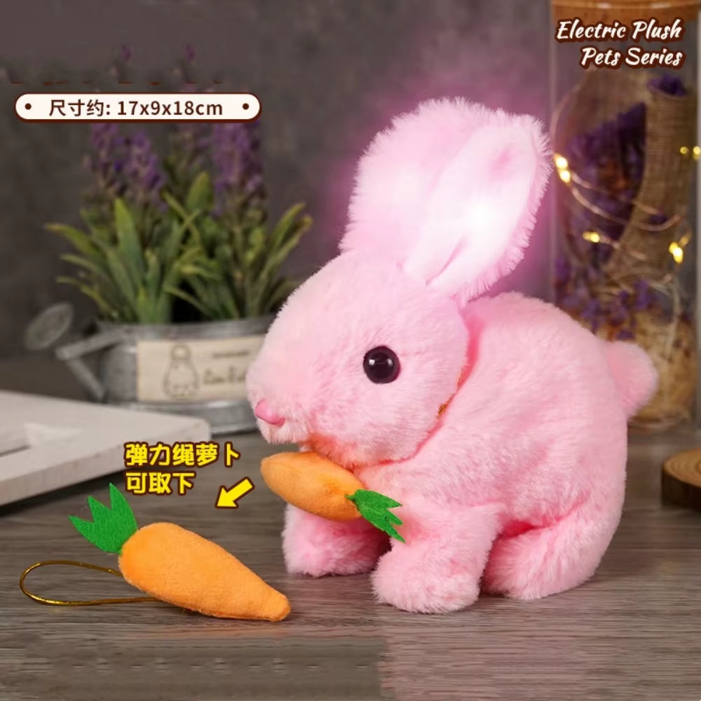 Exciting Interactive Hopping Bunny Toy - Musical Plush Rabbit that Jumps and Shakes Ears - Ideal Easter Gift for Kids!