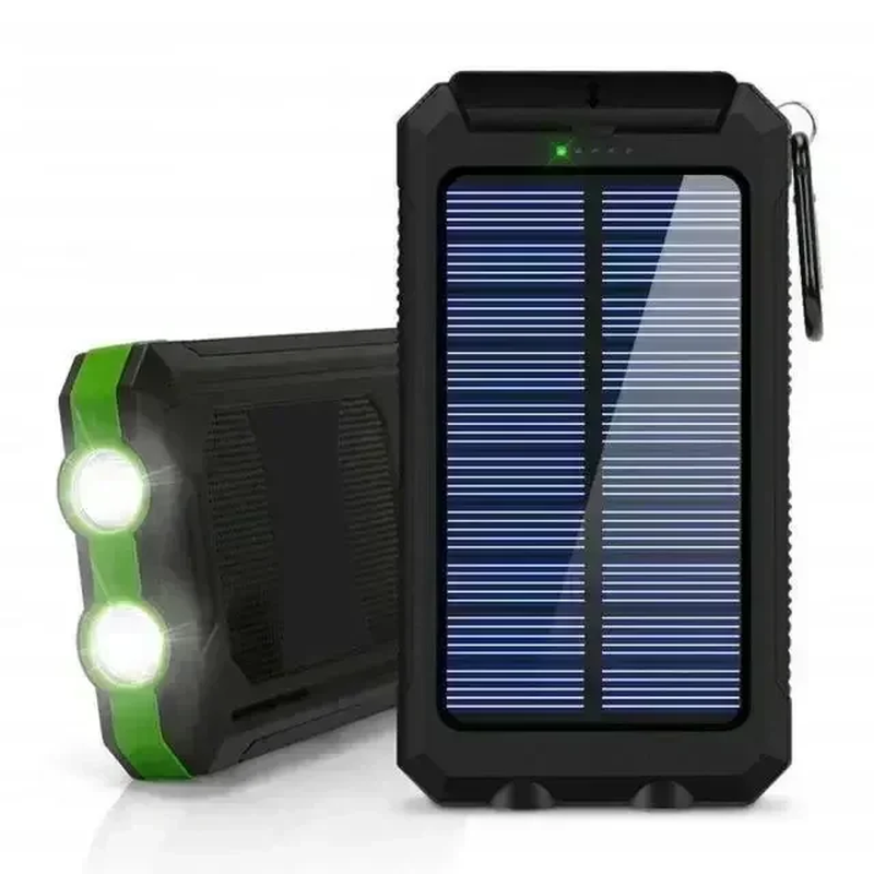 200,000mAh Waterproof Solar Power Bank – Fast Charging External Battery with SOS & Dual USB for iPhone, Samsung & Android