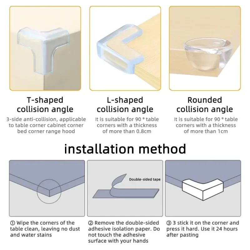 Clear Table Corner Protectors – Baby Safety Edge Guards for Furniture