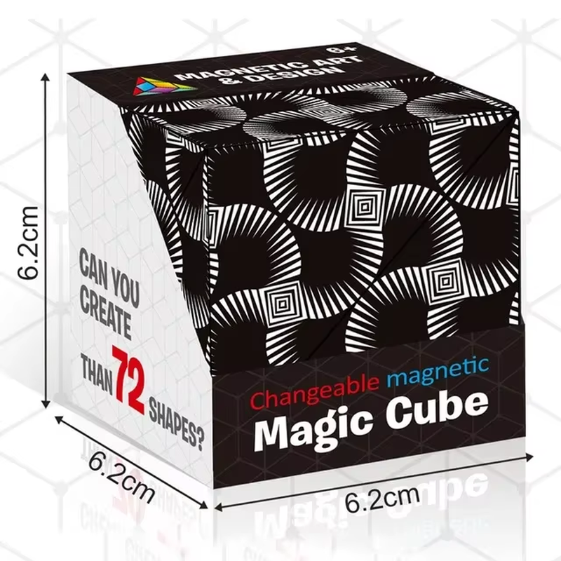Creative Infinite Cube Magnetic Magic Puzzle – Anti-Stress 3D Flip Cubic Toy for Kids & Adults
