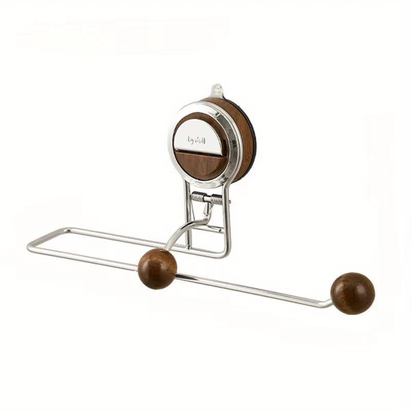 Sleek Non-Drilling Stainless Steel Suction Cup Paper Towel Holder for Effortless Kitchen Organization