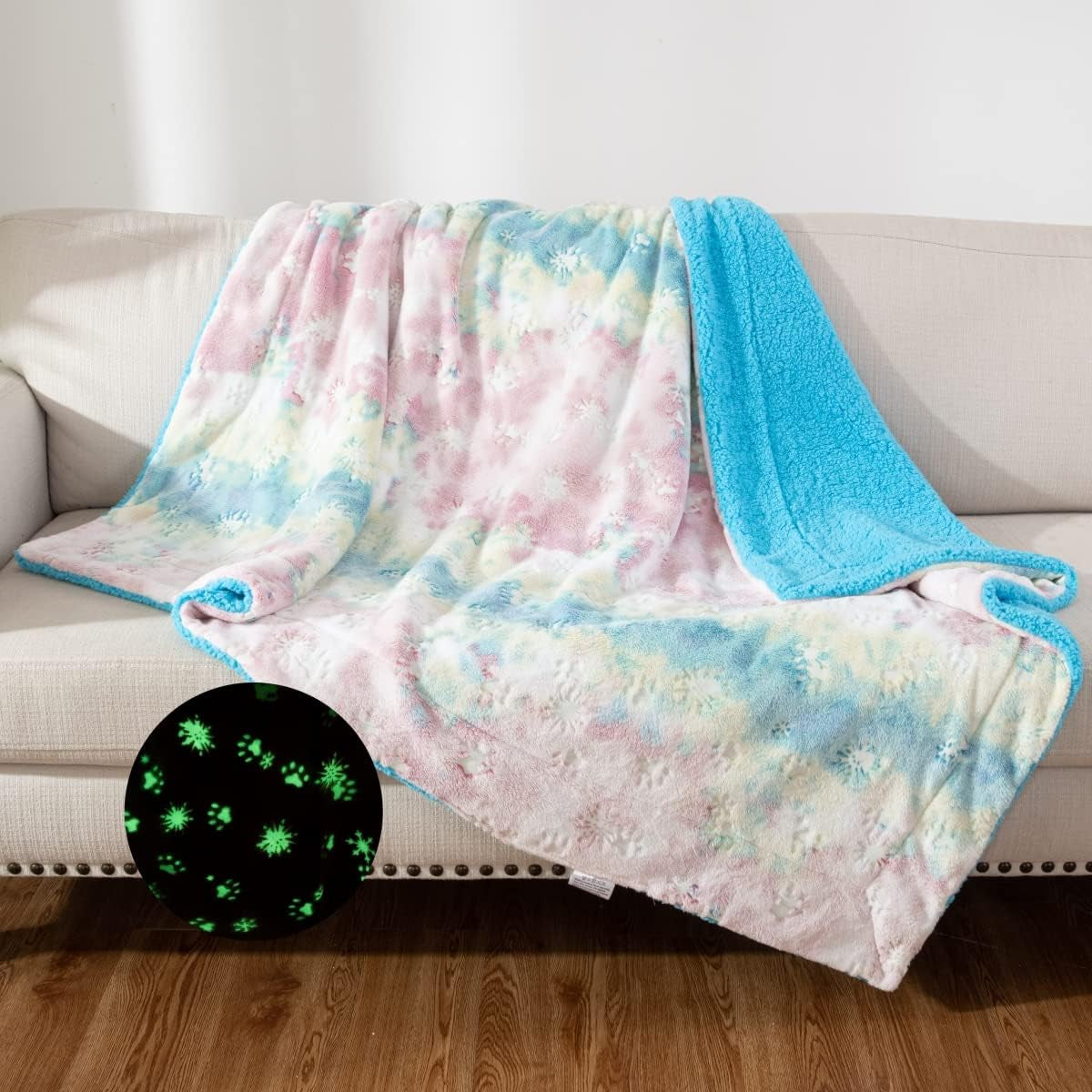 Luxurious Rose Pink Faux Fur Throw Blanket - Super Soft, Cozy & Lightweight Sherpa for Bed & Couch (50"X65")