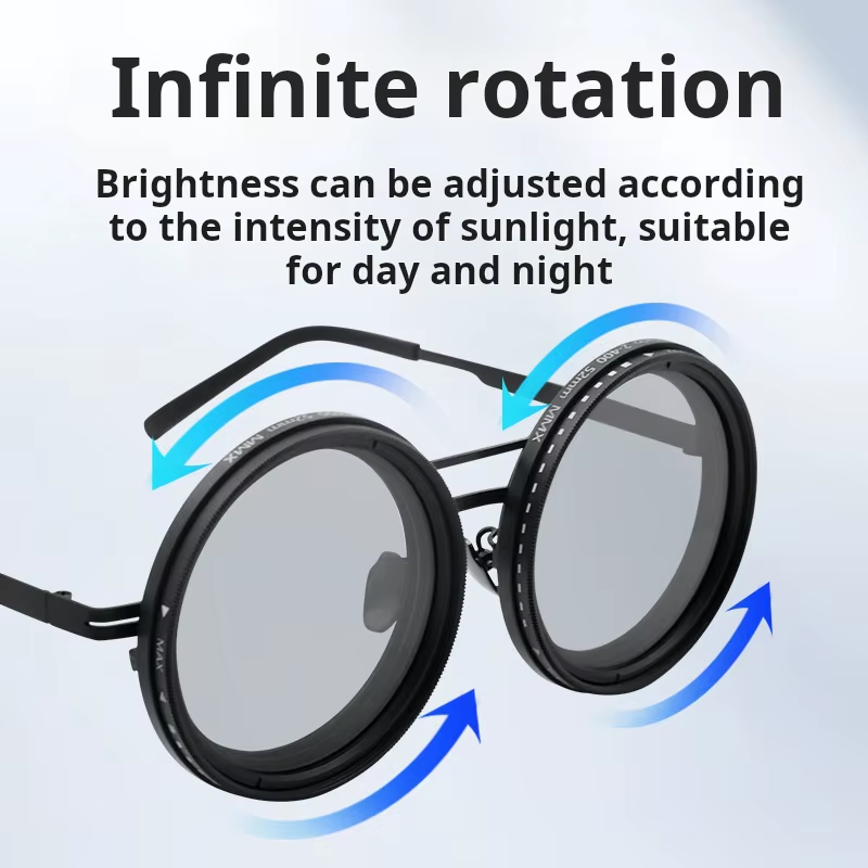 Premium 9-Level Adjustable ND Fishing Sunglasses – UV400 Polarized Outdoor Eyewear with TAC Lenses & Stylish Protective Case