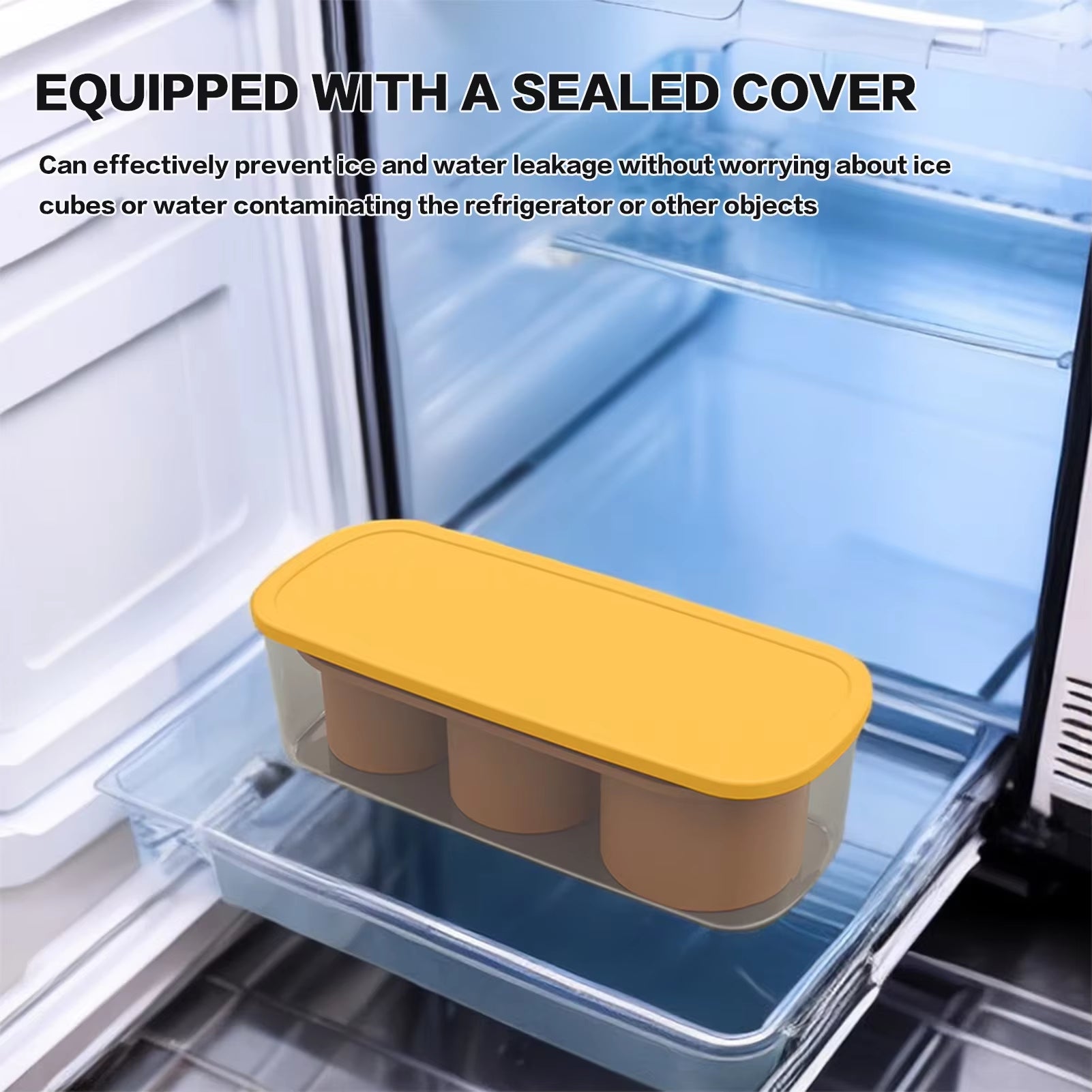 Versatile Silicone Ice Cube Molds with Lid for 30/40 Oz Tumbler Cups - Effortless Ice Maker & Easy Release Tray