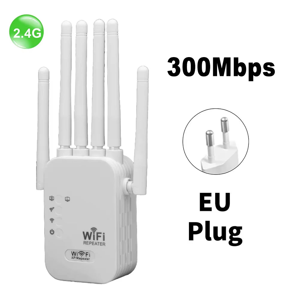 1200Mbps Dual-Band WiFi Repeater & Signal Booster - Amplify Your Internet with 2.4G & 5G Network!