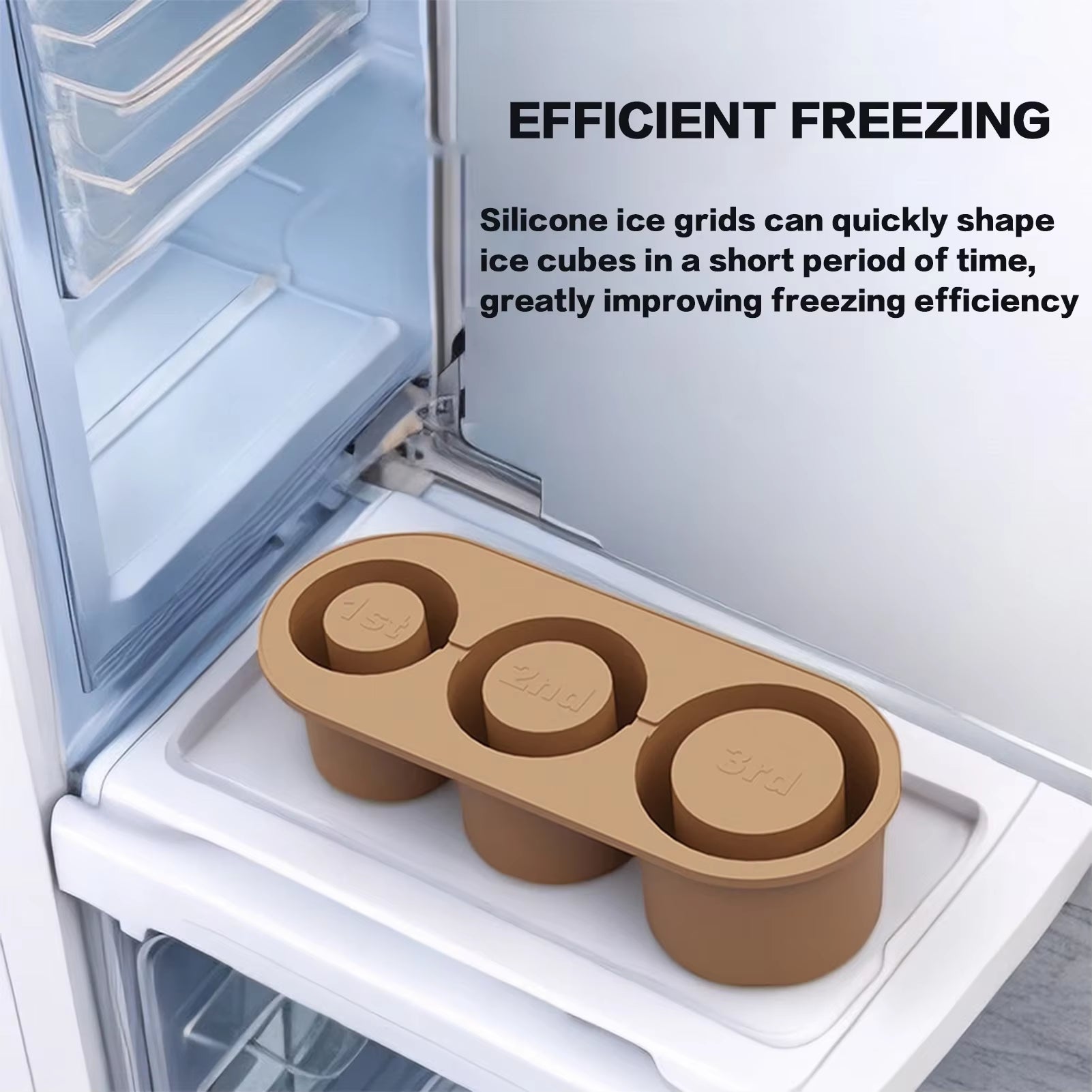 Versatile Silicone Ice Cube Molds with Lid for 30/40 Oz Tumbler Cups - Effortless Ice Maker & Easy Release Tray
