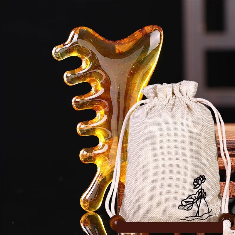 4-in-1 Head Massage Comb - Meridian Scalp & Face Unblocking Guasha Tool