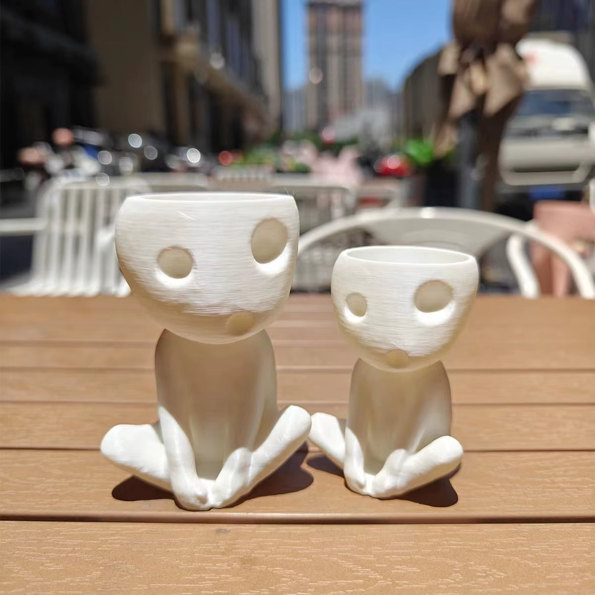 Adorable Kawaii Tree Elves Planter Pot - Perfect for Small Plants & Air Plants - Charming Indoor Flower Pot Holder