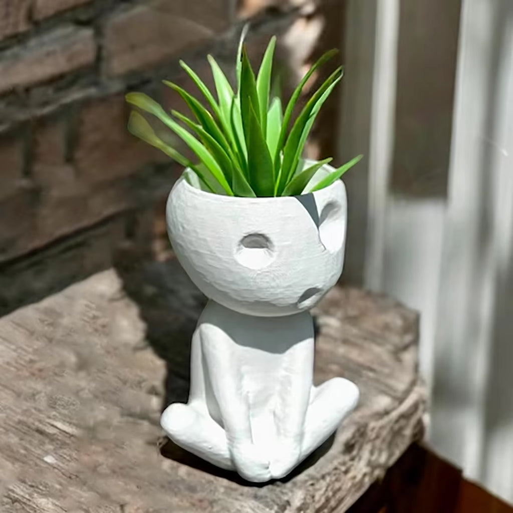 Adorable Kawaii Tree Elves Planter Pot - Perfect for Small Plants & Air Plants - Charming Indoor Flower Pot Holder