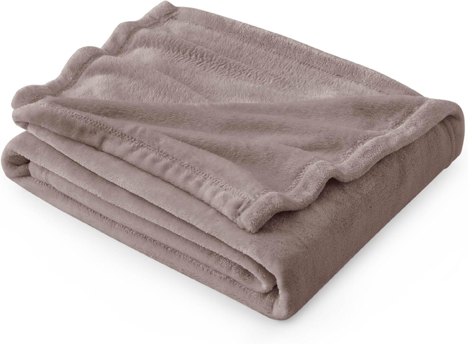 Gentlesoft Brown Fleece Throw Blanket - Ultra-Soft 300GSM Cozy Plush for Couch, Sofa, Bed - Lightweight 50x60 Inches Perfect for Toddlers