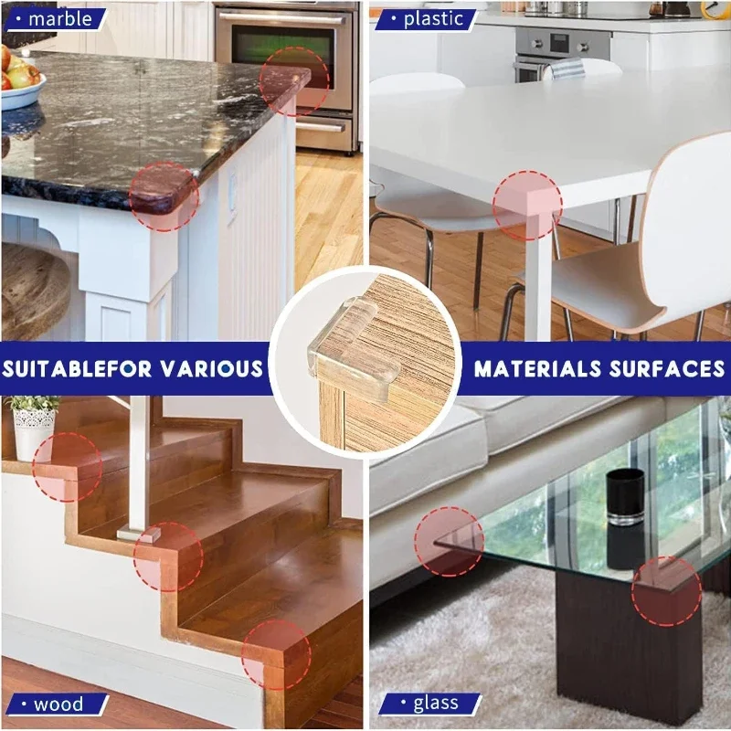 Clear Table Corner Protectors – Baby Safety Edge Guards for Furniture