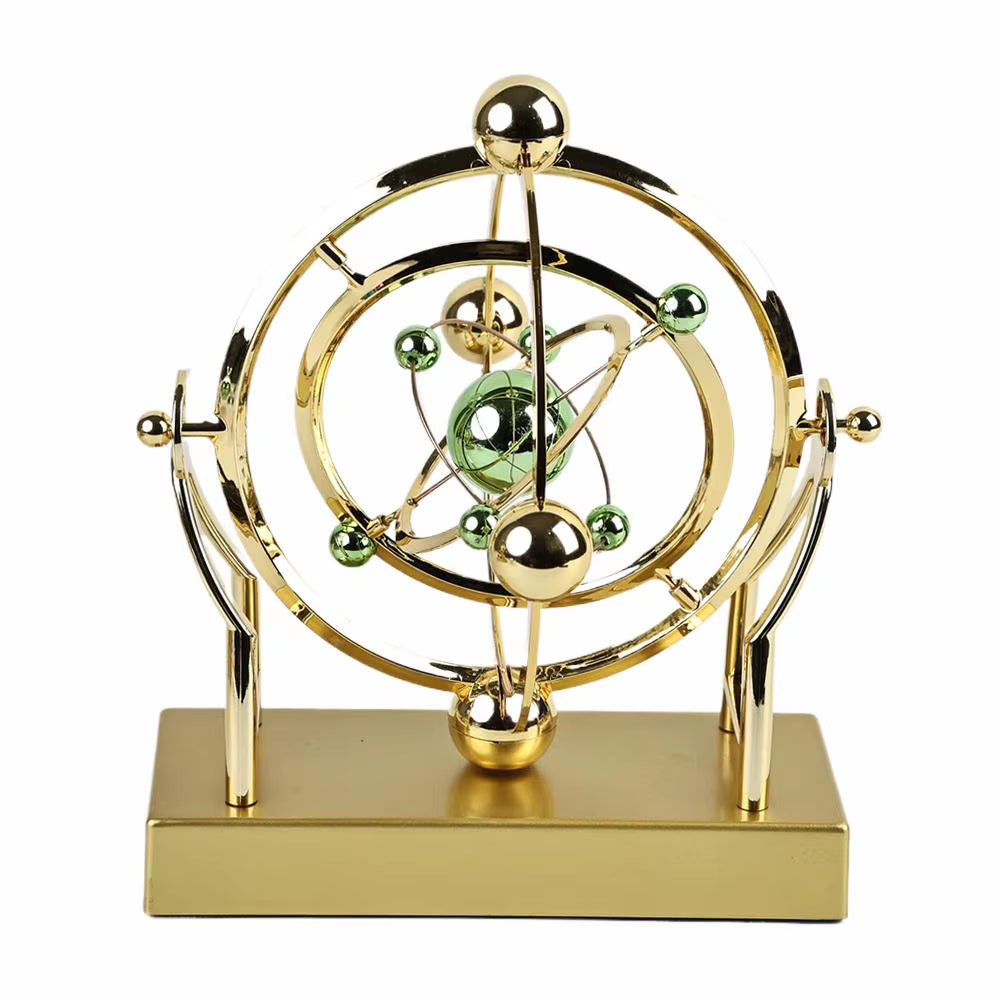Celestial Orbit Perpetual Motion Pendulum - Elegant Desk Toy for Stress Relief and Educational Science Decor