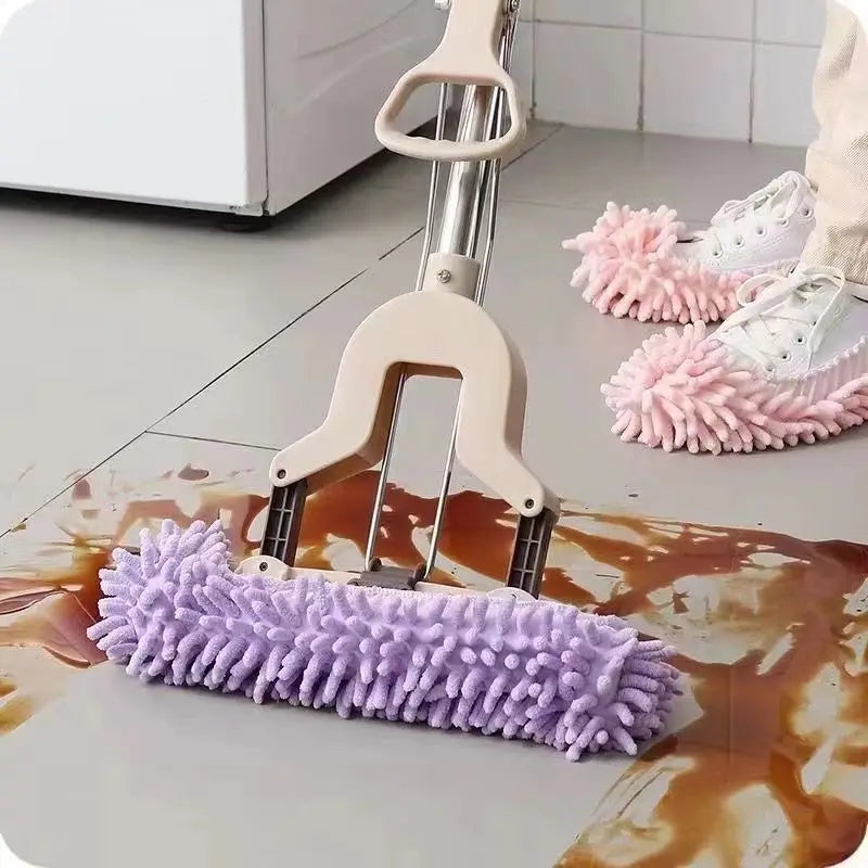 Grazing Slippers: Effortless Dust Cleaning Mop Slippers for Home & Bathroom