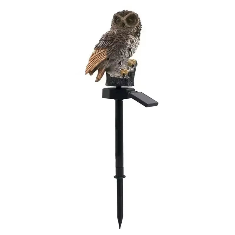 Illuminate Your Garden with Solar Owl LED Lawn Lamp – Waterproof Outdoor Christmas Light Decor