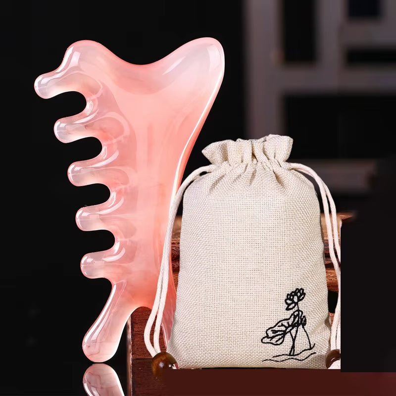 4-in-1 Head Massage Comb - Meridian Scalp & Face Unblocking Guasha Tool