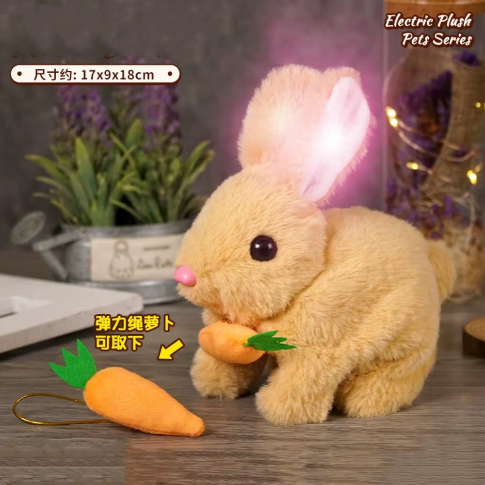 Exciting Interactive Hopping Bunny Toy - Musical Plush Rabbit that Jumps and Shakes Ears - Ideal Easter Gift for Kids!